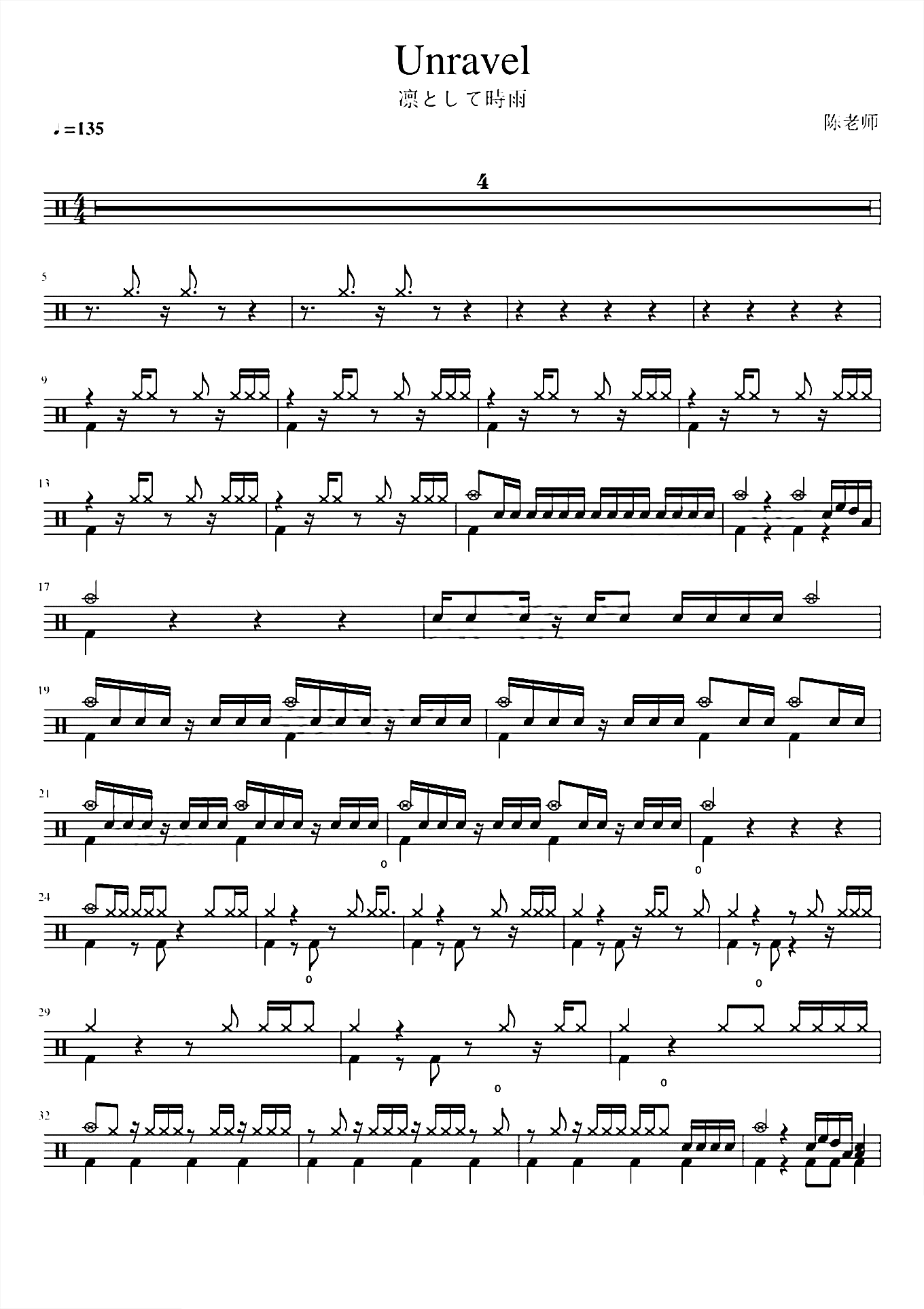 Unravel【东京吃货】北嶋彻