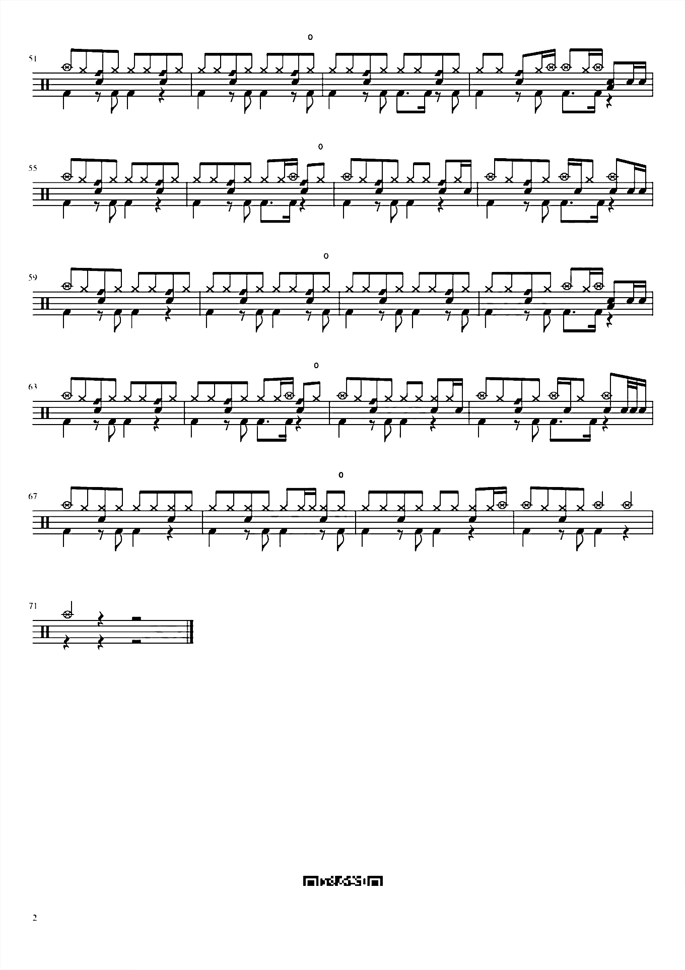 退后 周杰伦 鼓谱