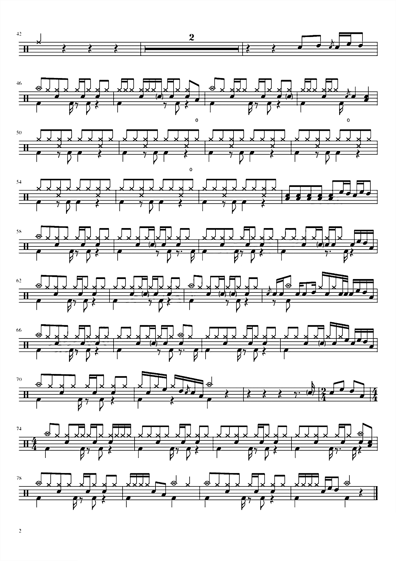 花海 周杰伦 鼓谱