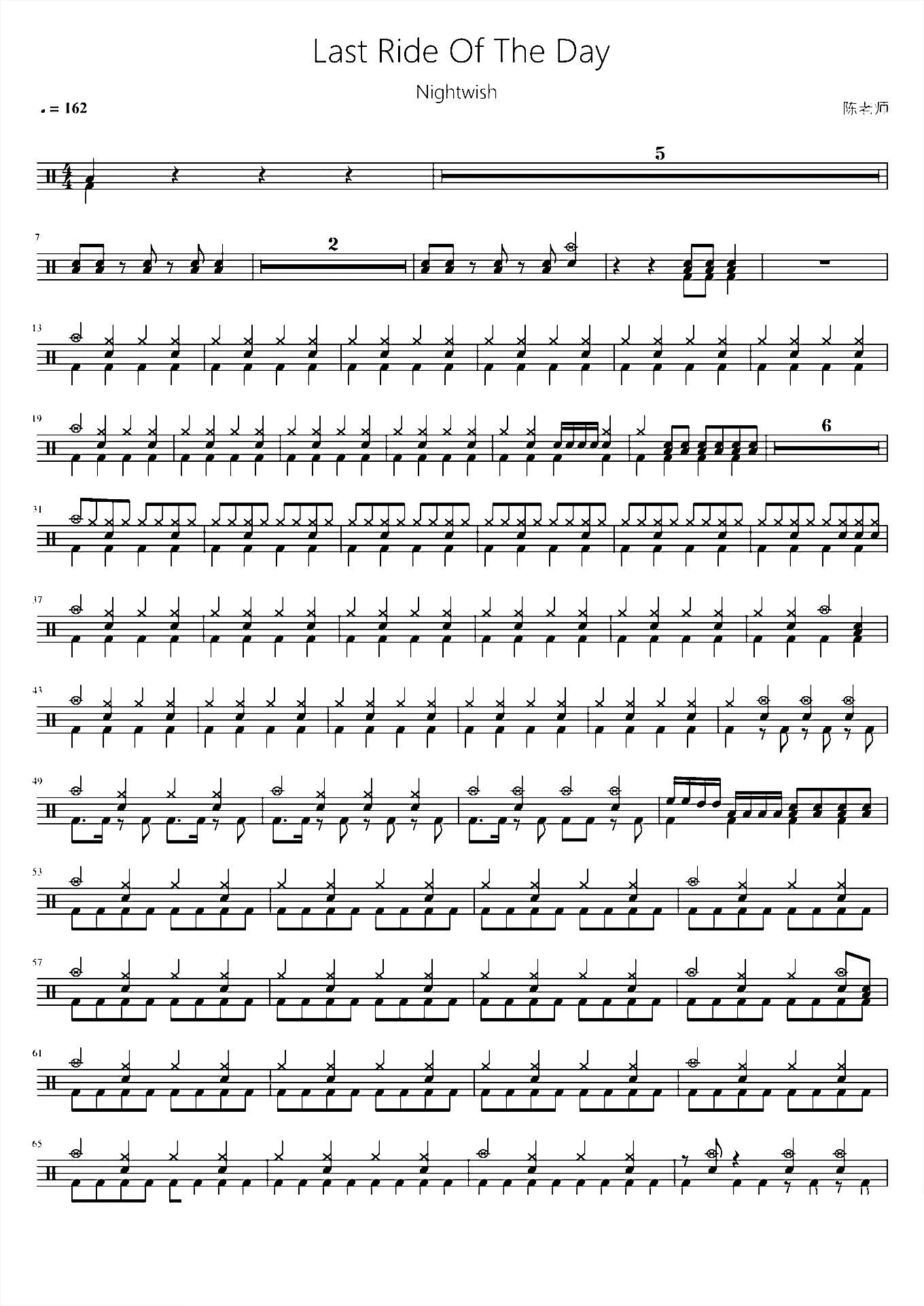 Last Ride Of The Day【Nightwish】