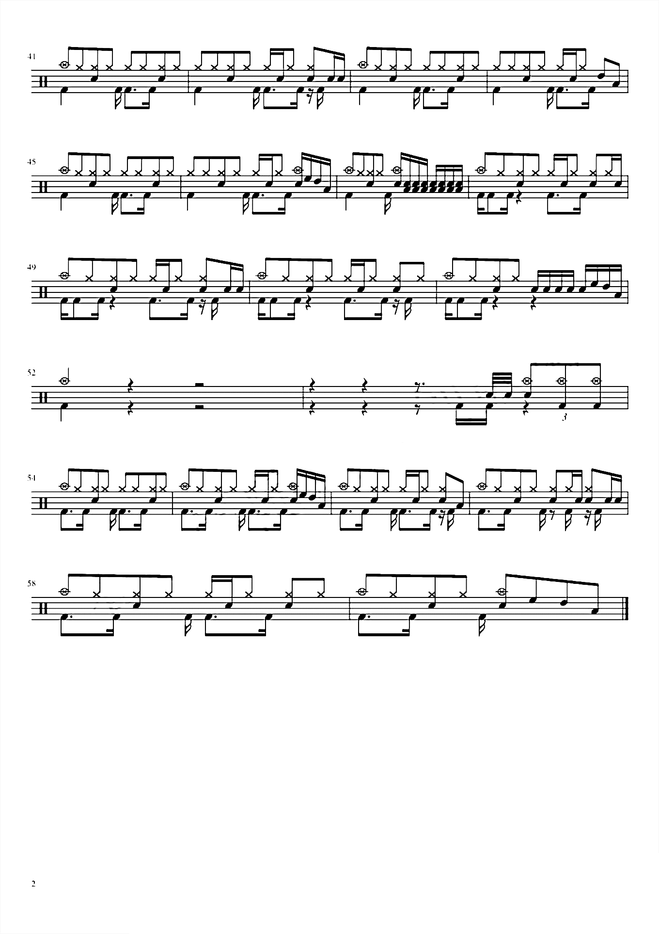 你就不要想起我 田馥甄 鼓谱