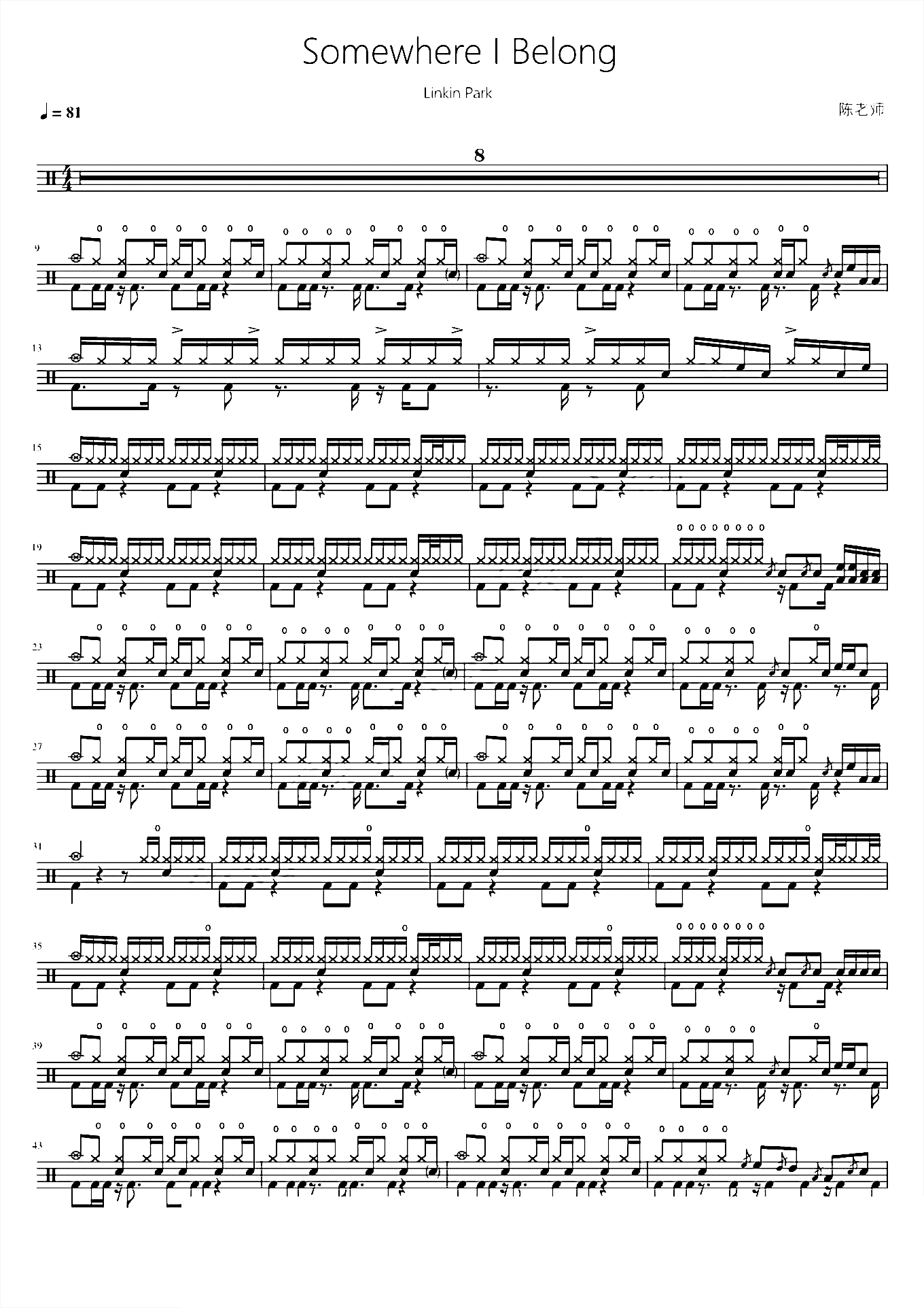 Somewhere I Belong【林肯公园】