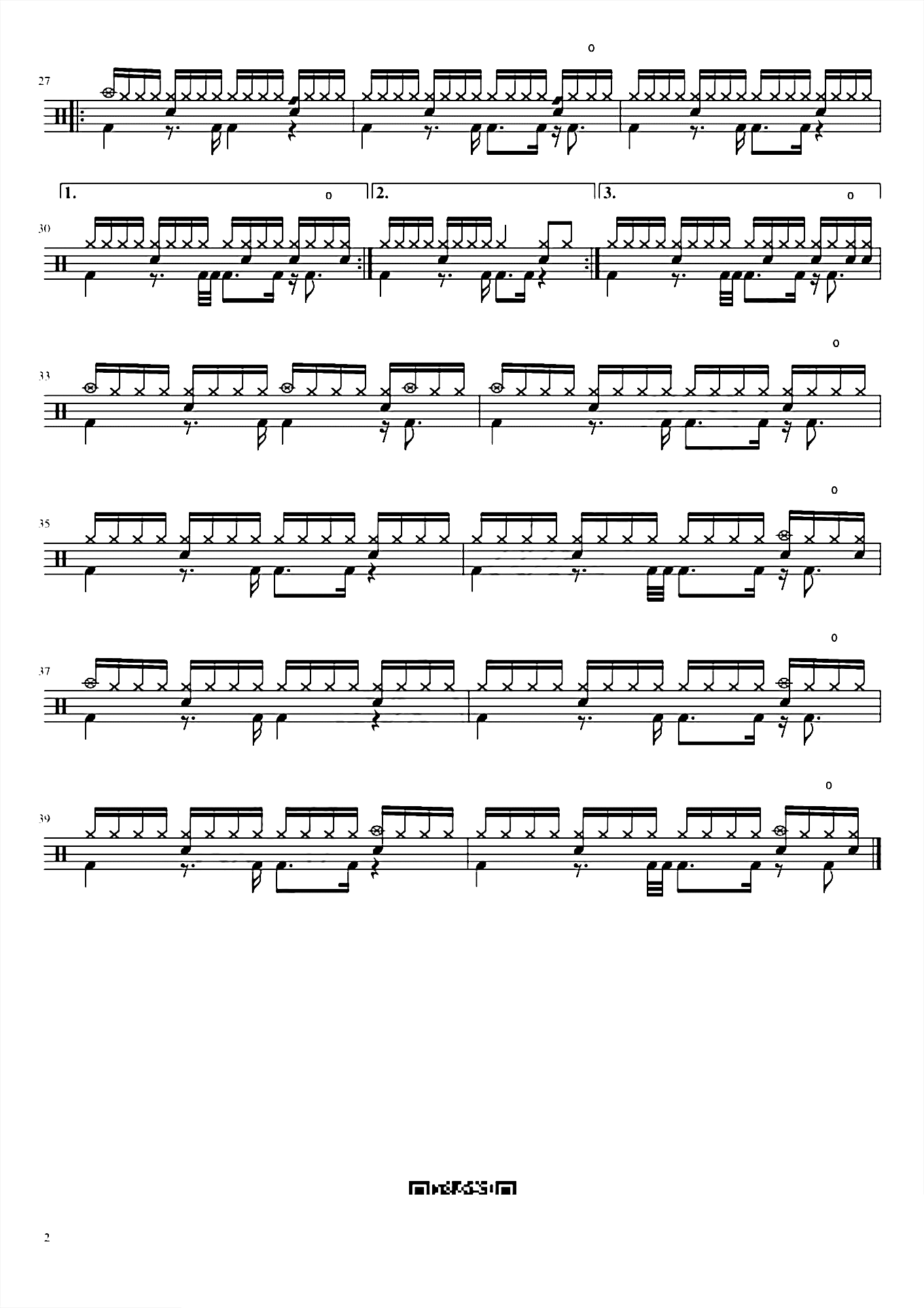 给我一首歌的时间 周杰伦 鼓谱