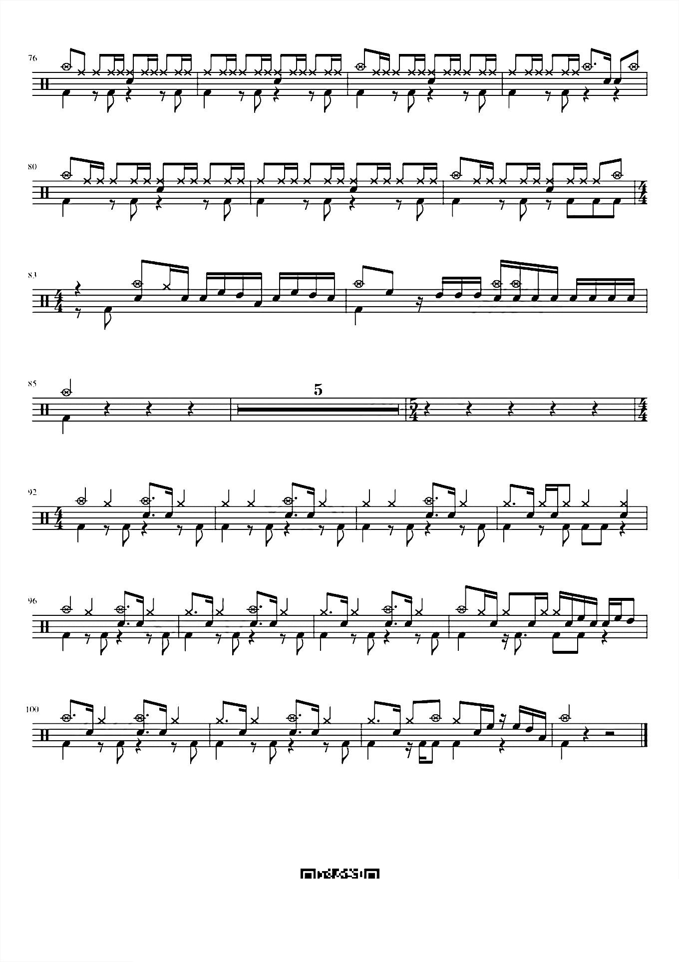 なんでもないや【你的名字】鼓谱