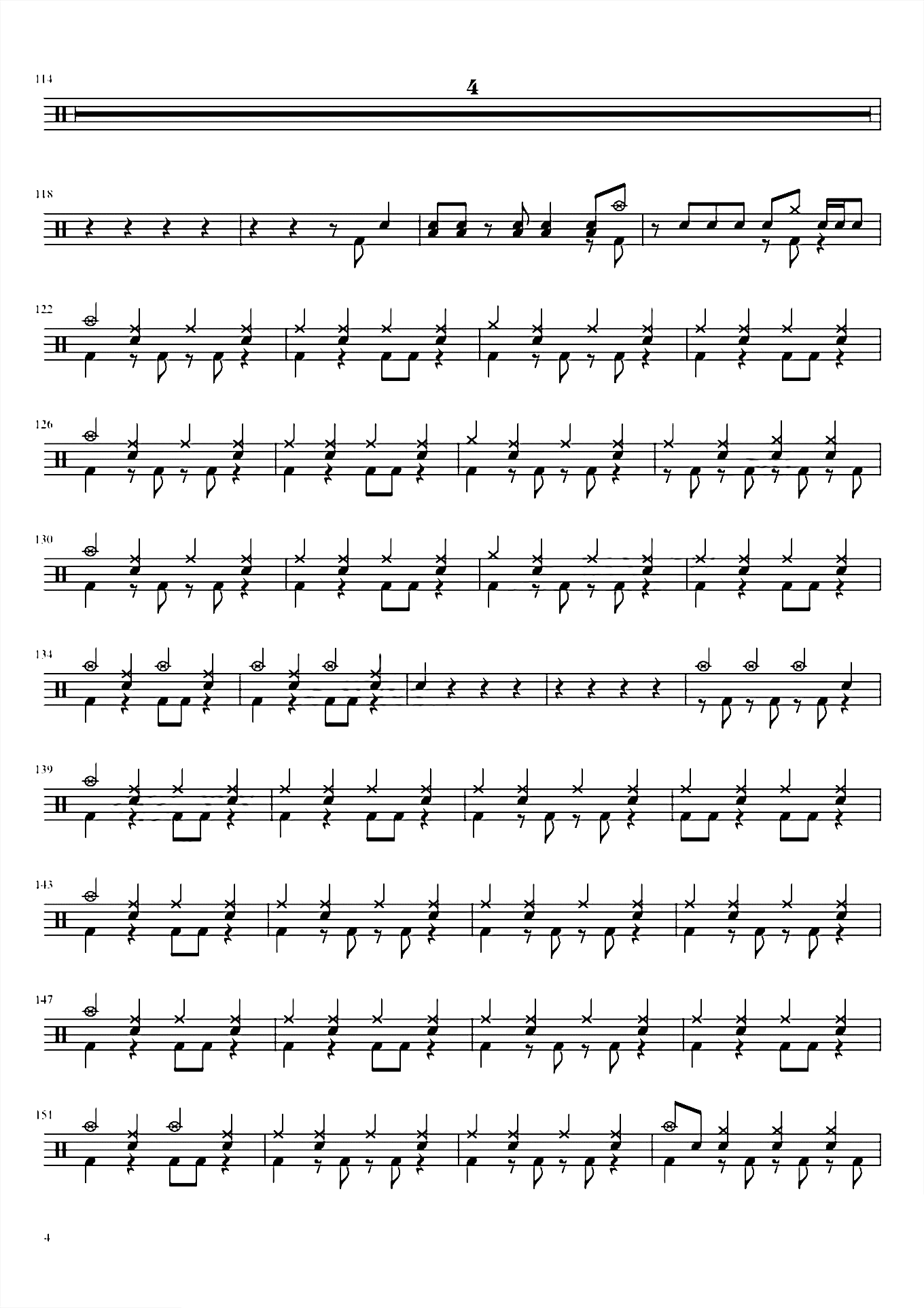 光るなら【四月是你的谎言】鼓谱